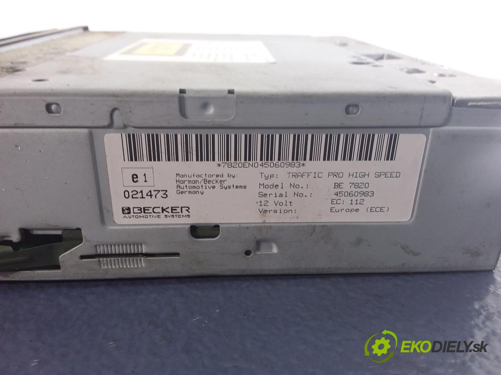 Opel Zafira 2004 Radio I Navigácia: BE7820 45060983