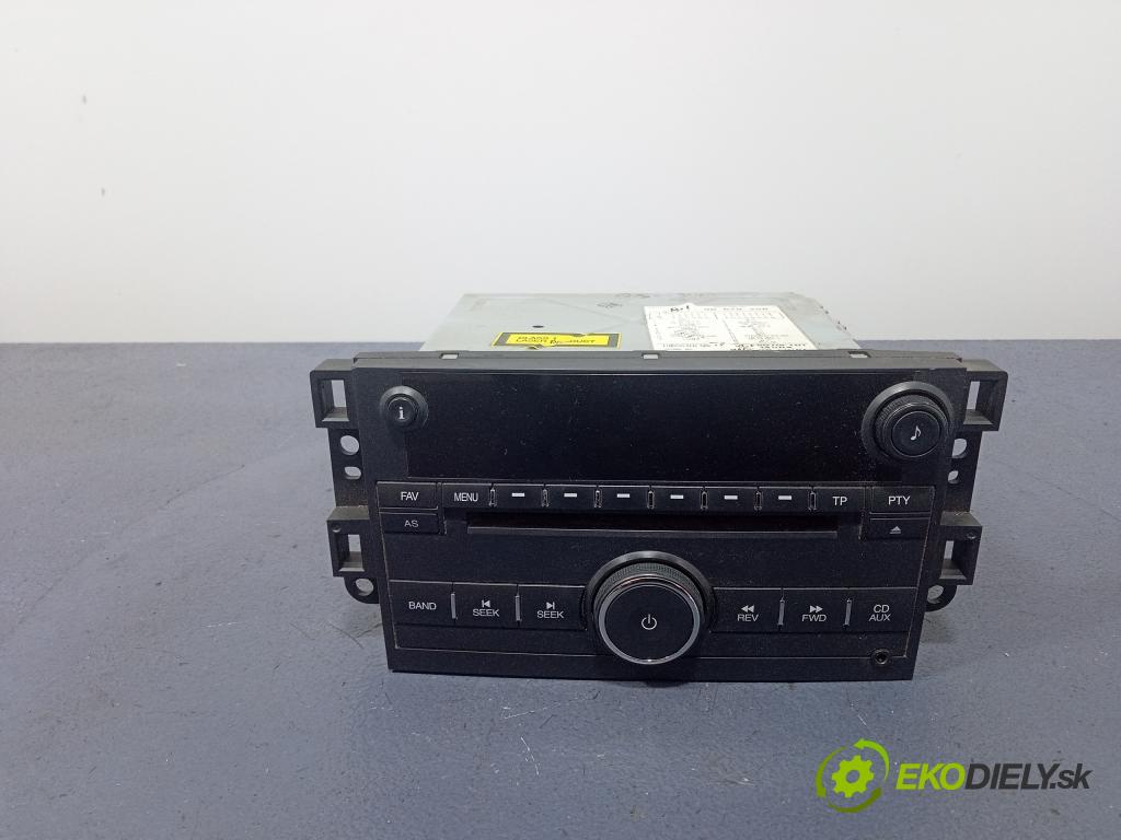 Chevrolet Aveo 2007 Radio I Navigácia: 96628256