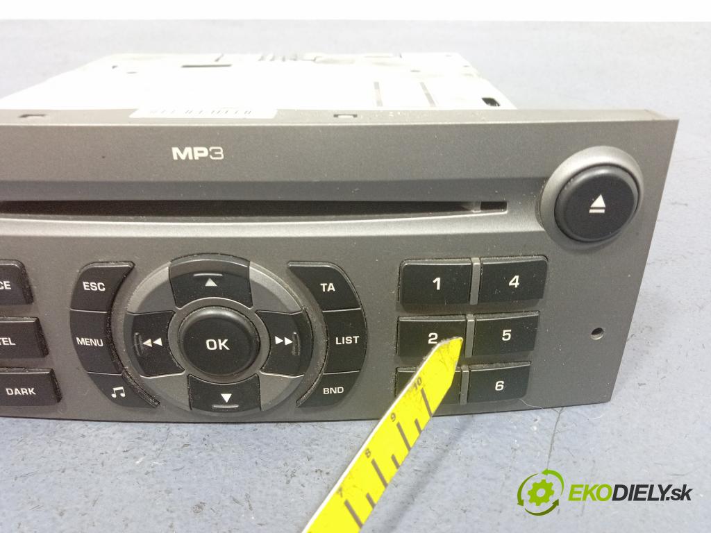 Citroen C5 2007 Radio I Navigácia: 9660647977