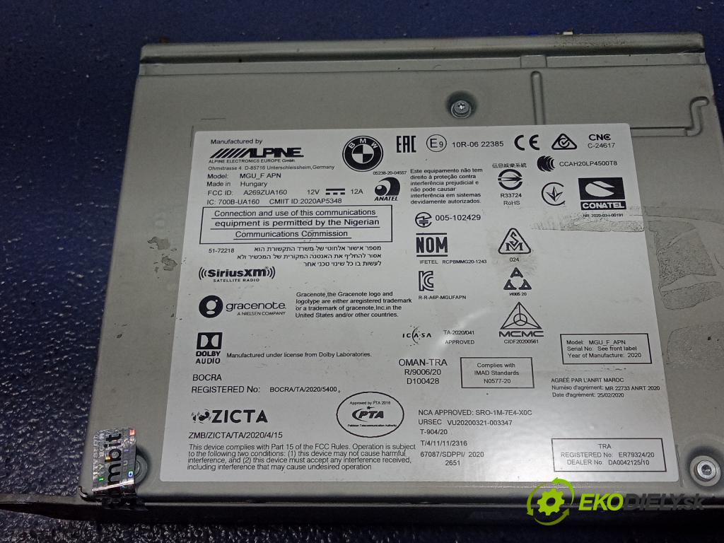 Bmw M4 2021 Radio I Navigácia: 5A47355