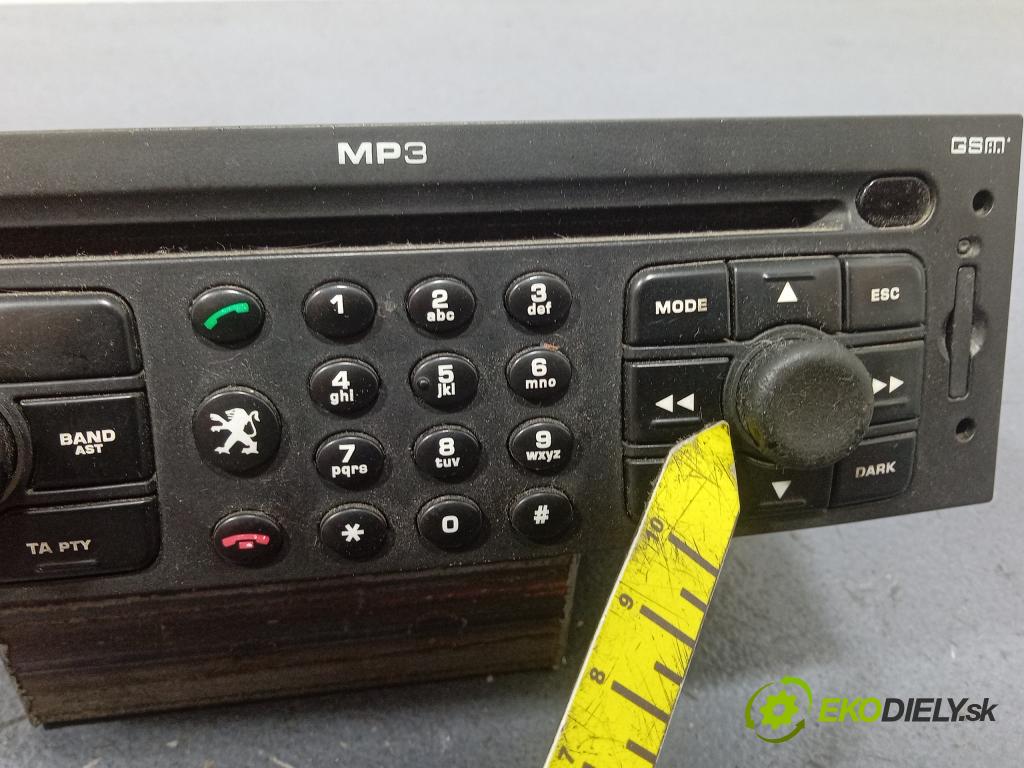 Peugeot 307 1.6 hdi 2006 Radio I Navigácia: 96632917XT