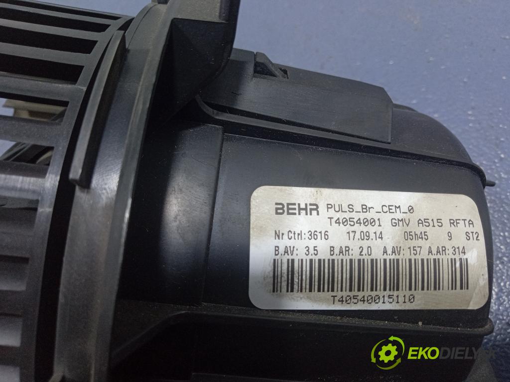 Citroen C4 cactus 2014 ventilátor Vzduch: T4054001