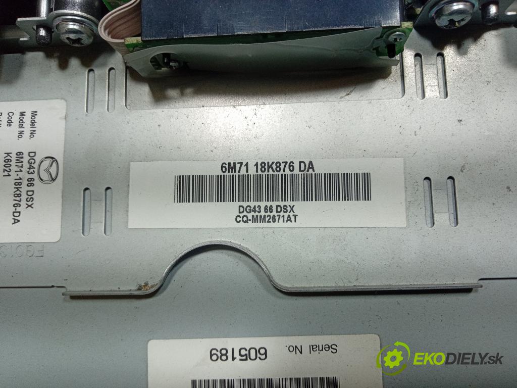 Mazda 2 2007 Radio I Navigácia: 6M71-18K876-DA