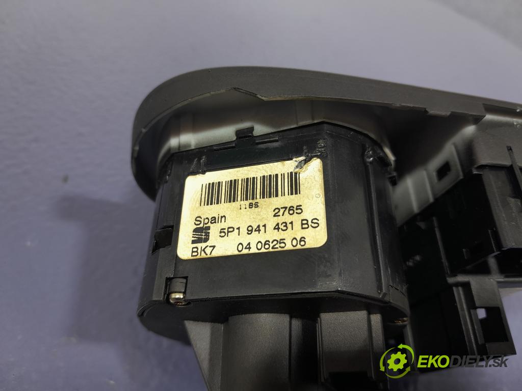 Seat Altea 2005 Přepínač Světel: 5P1941431BS