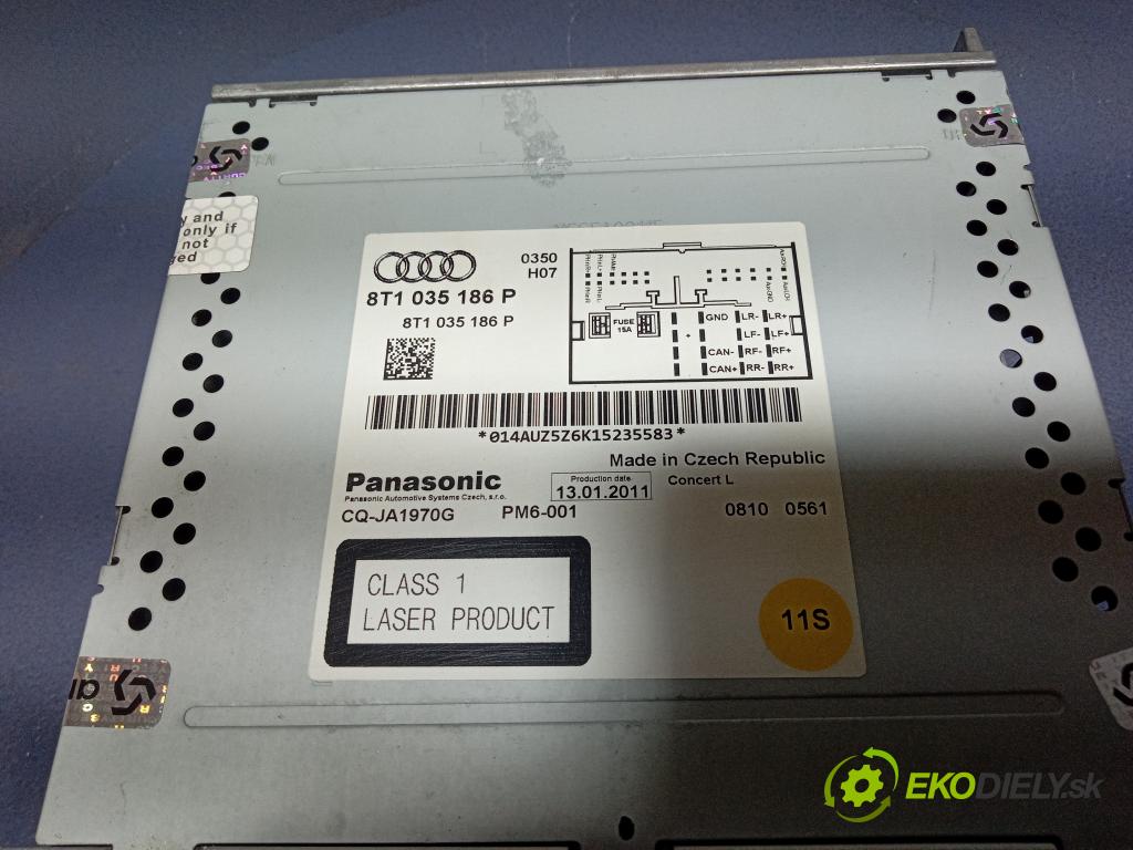 Audi Q5 2011 Radio I Navigácia: 8T1035186P