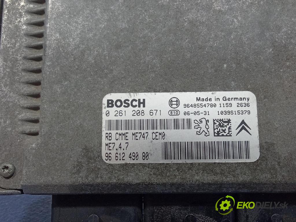 Peugeot 607 2006 riadiaca jednotka Motor: 9661249080
