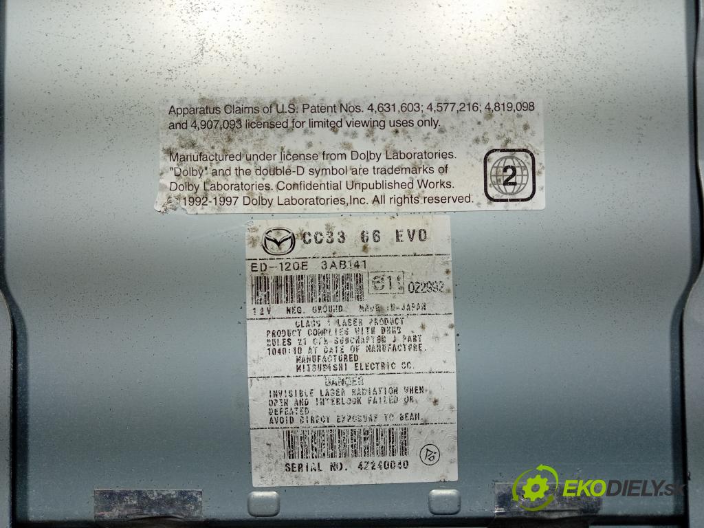 Mazda 5 2005 Zobrazit: Rádio: / GPS CC3366EV0
