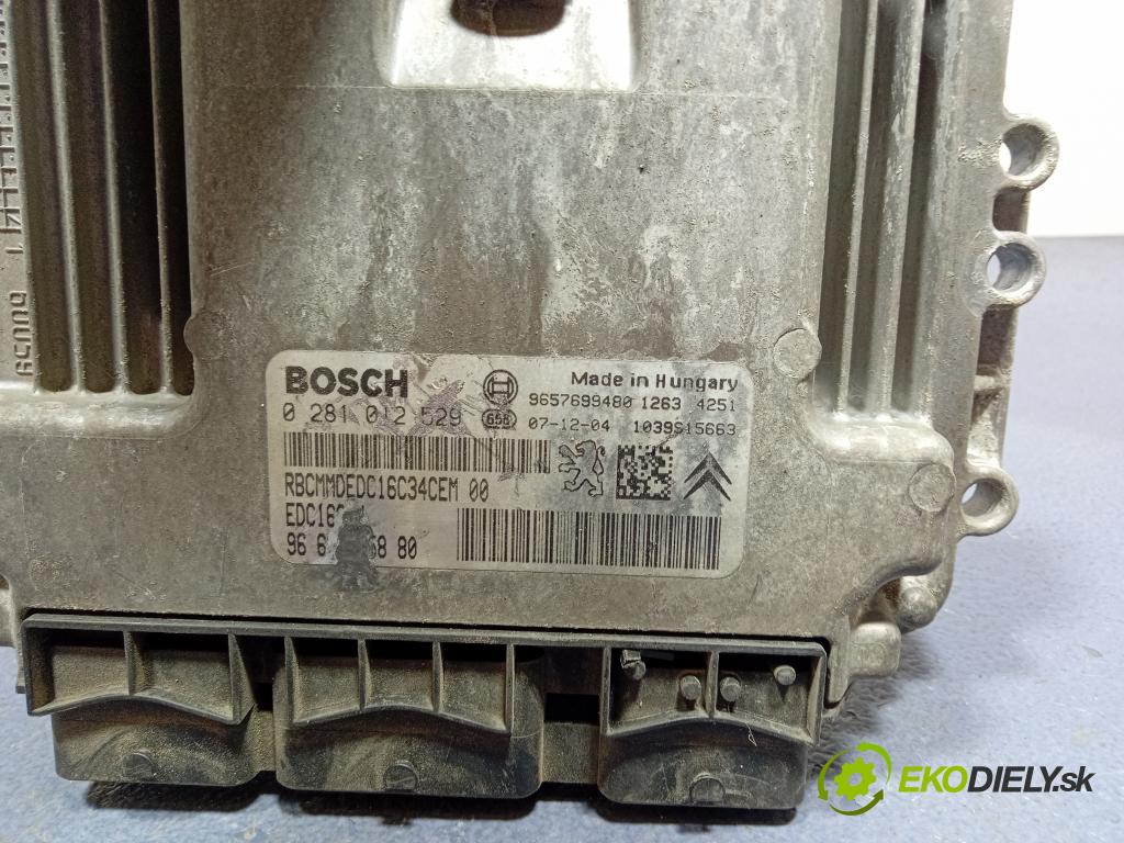 Peugeot 207 2008 riadiaca jednotka Motor: 0281012529