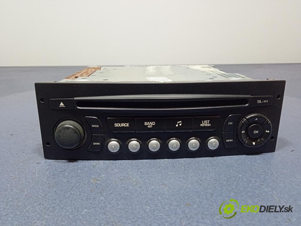 Peugeot 207 2008 Radio I Navigácia: 96643697XT