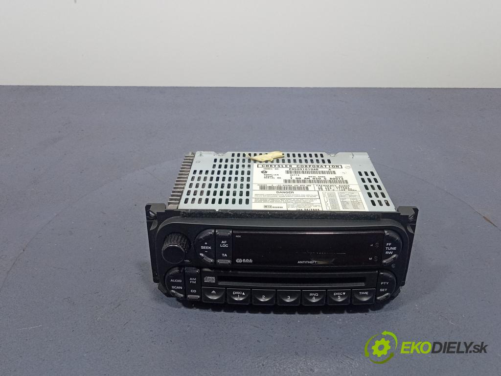 Chrysler Sebring 2005 Radio I Navigácia: P05091610AB