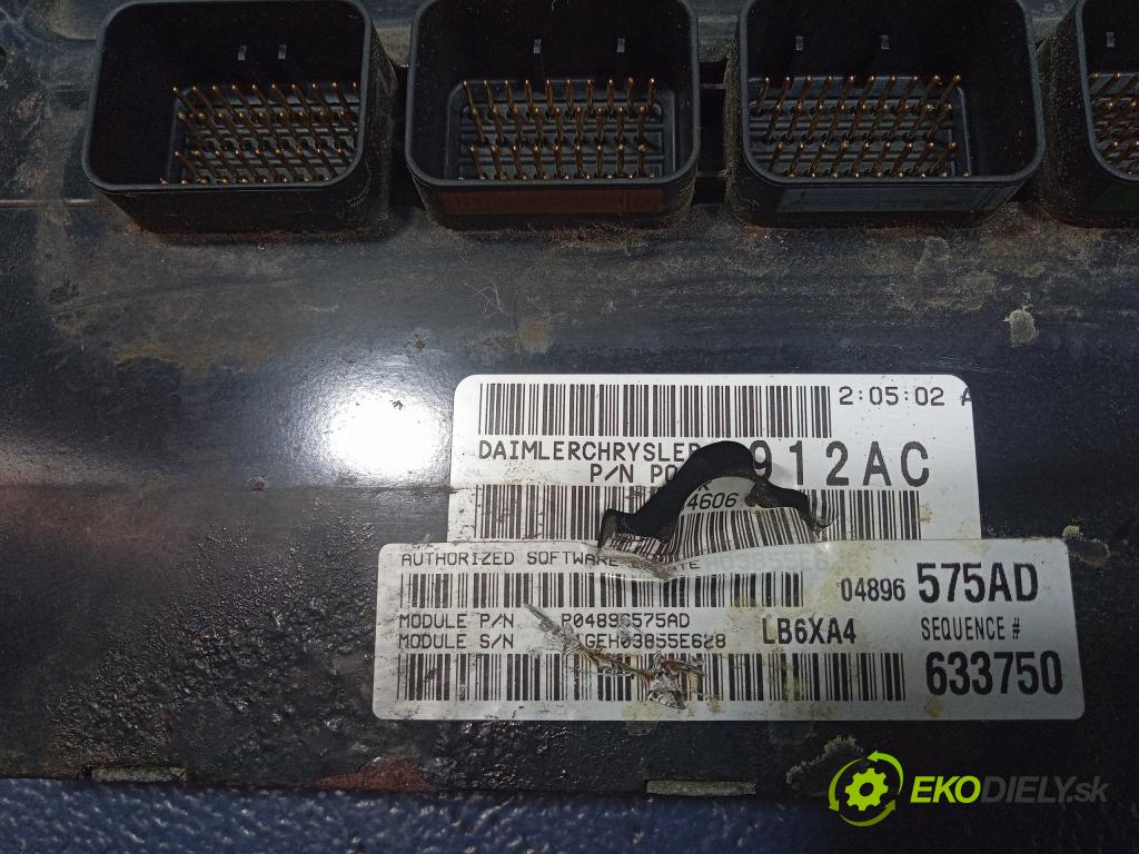 Chrysler Sebring 2005 riadiaca jednotka Motor: P04896575AD