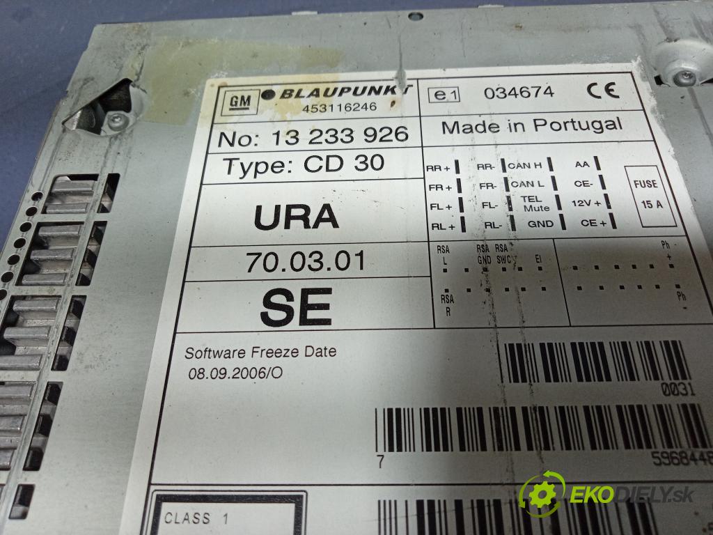 Opel Vectra-c 2008 Radio I Navigácia: 13233926