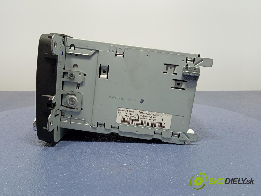 Volkswagen Golf 2009 Radio I Navigácia: 1K0035186AA