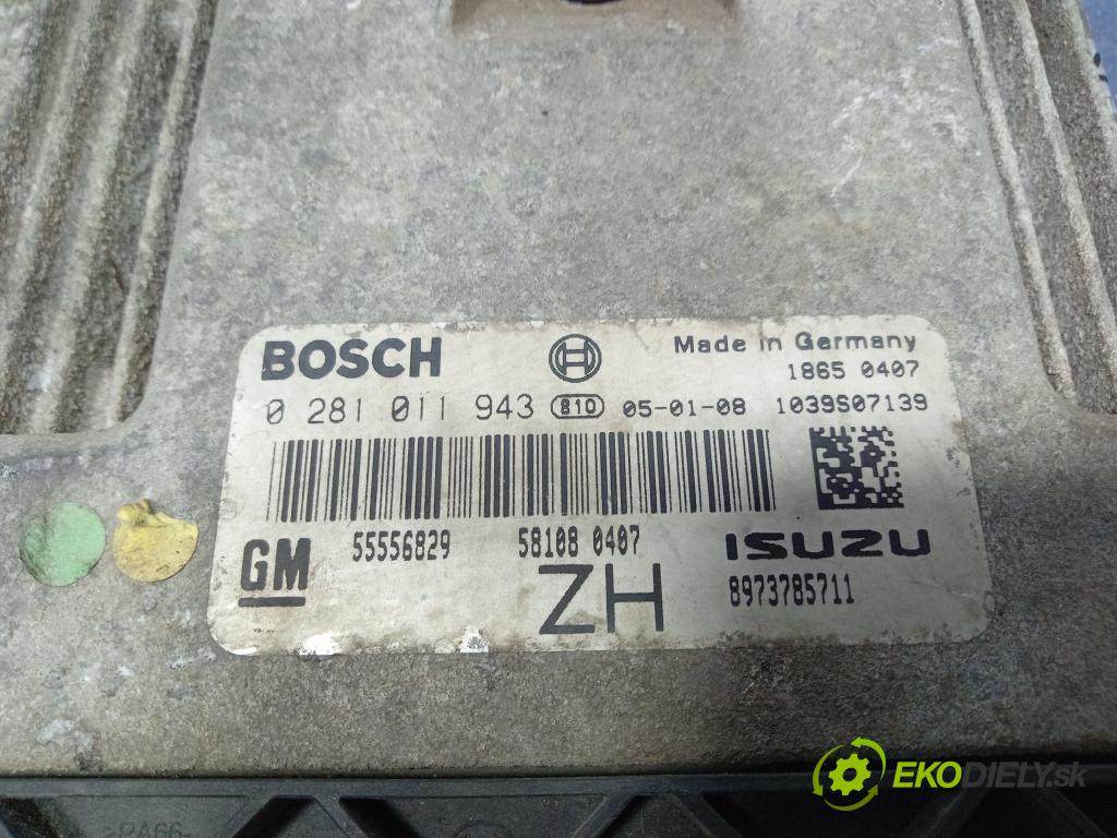 Opel Astra 2005 riadiaca jednotka Motor: 0281011943
