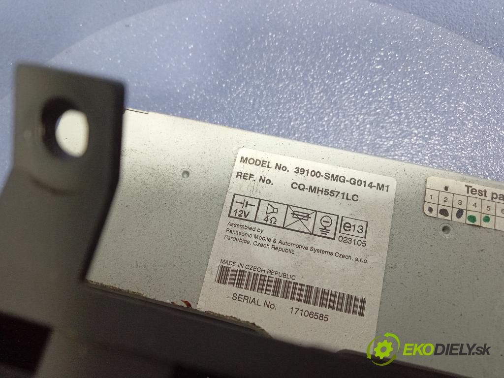 Honda Civic 2006 Radio I Navigácia: 39100SMGG014M1
