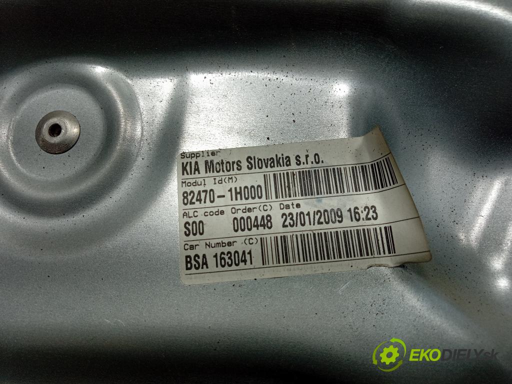 Kia Ceed 2009 mechanismus stahování Sklenka: před Levý: 82470-1H000