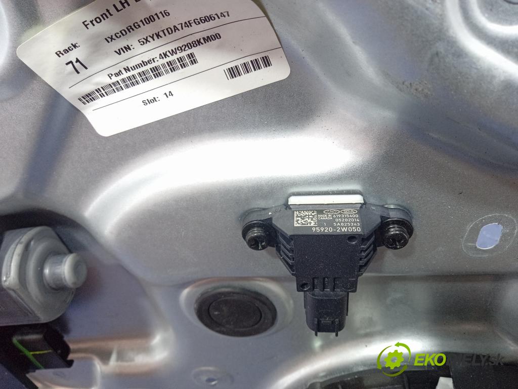 Kia Sorento 2014 mechanismus stahování Sklenka: před Levý: 01