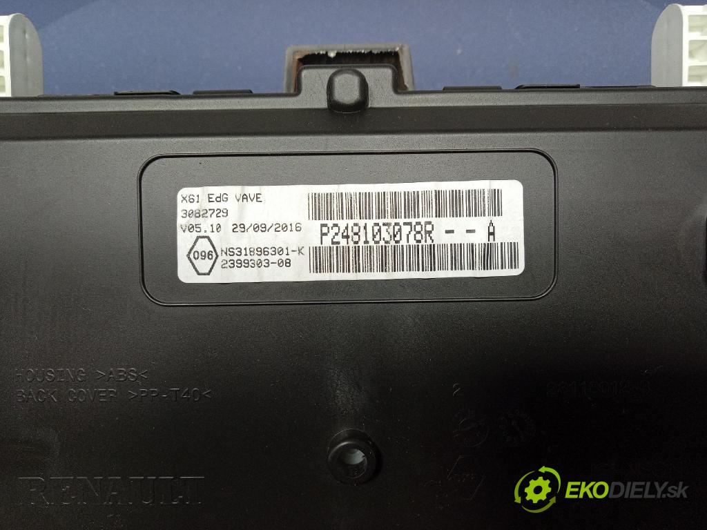 Renault Kangoo 2016 prístrojovka/ budíky P248103078R