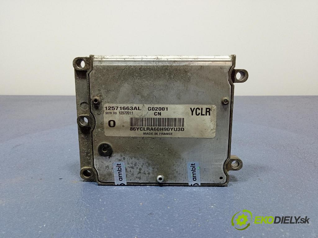 Opel Vectra 2002 riadiaca jednotka Motor: 12571663AL