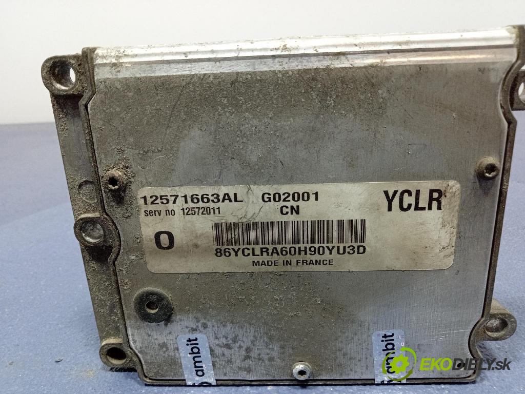 Opel Vectra 2002 riadiaca jednotka Motor: 12571663AL