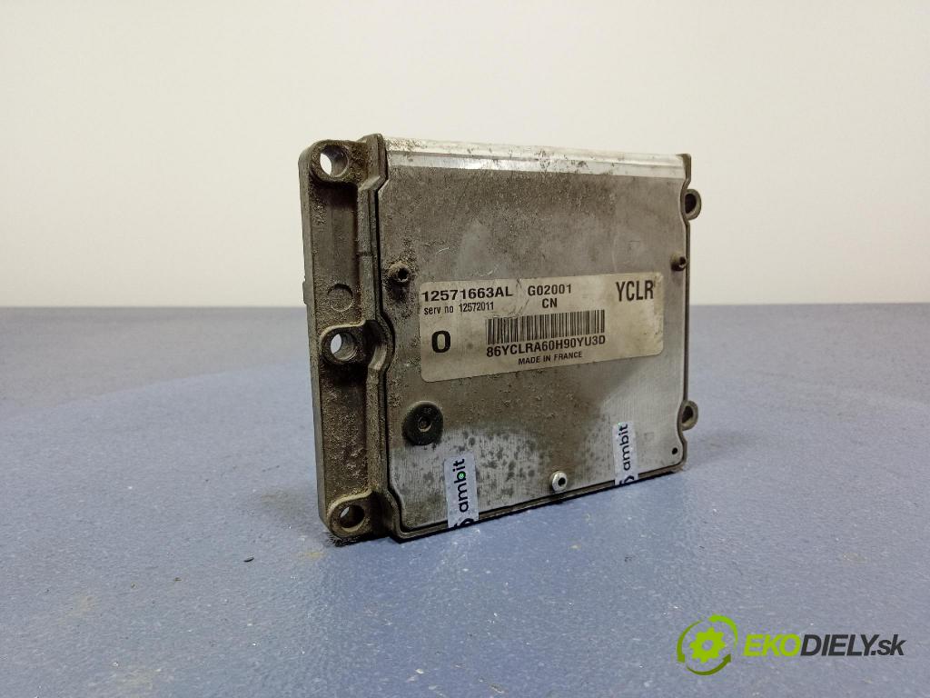 Opel Vectra 2002 riadiaca jednotka Motor: 12571663AL