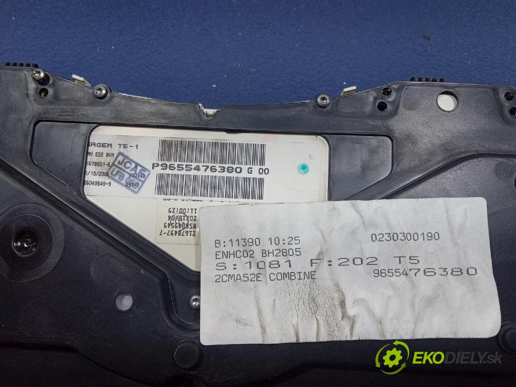 Peugeot 307 2005 prístrojovka/ budíky 9655476380