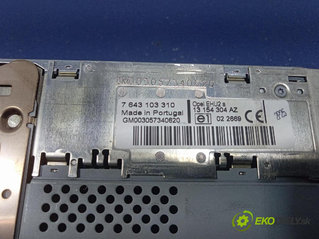 Opel Zafira 2006 Radio I Navigácia: 13154304