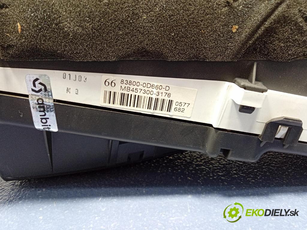 Toyota Yaris 2007 prístrojovka/ budíky 83800-0D660-D