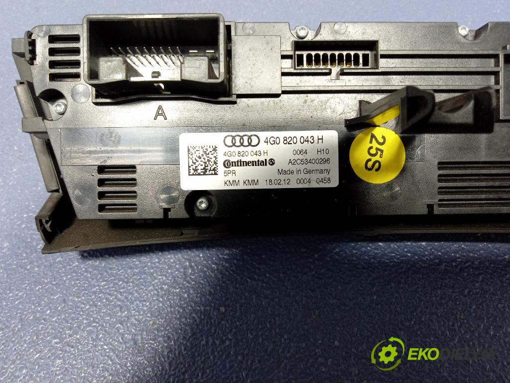 Audi A6 2012 prepínač Klimatizácia: Prúd vzduchu: 4G0820043H