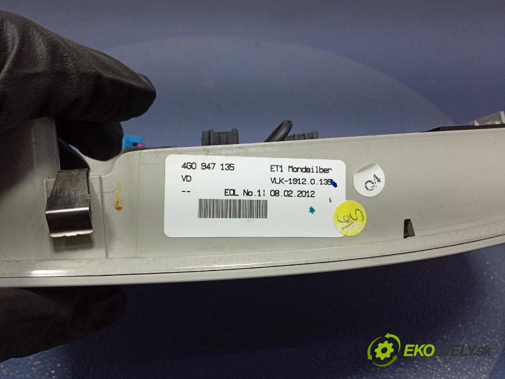 Audi A6 2012 Svietidlá: Vnútri: 4G0947135