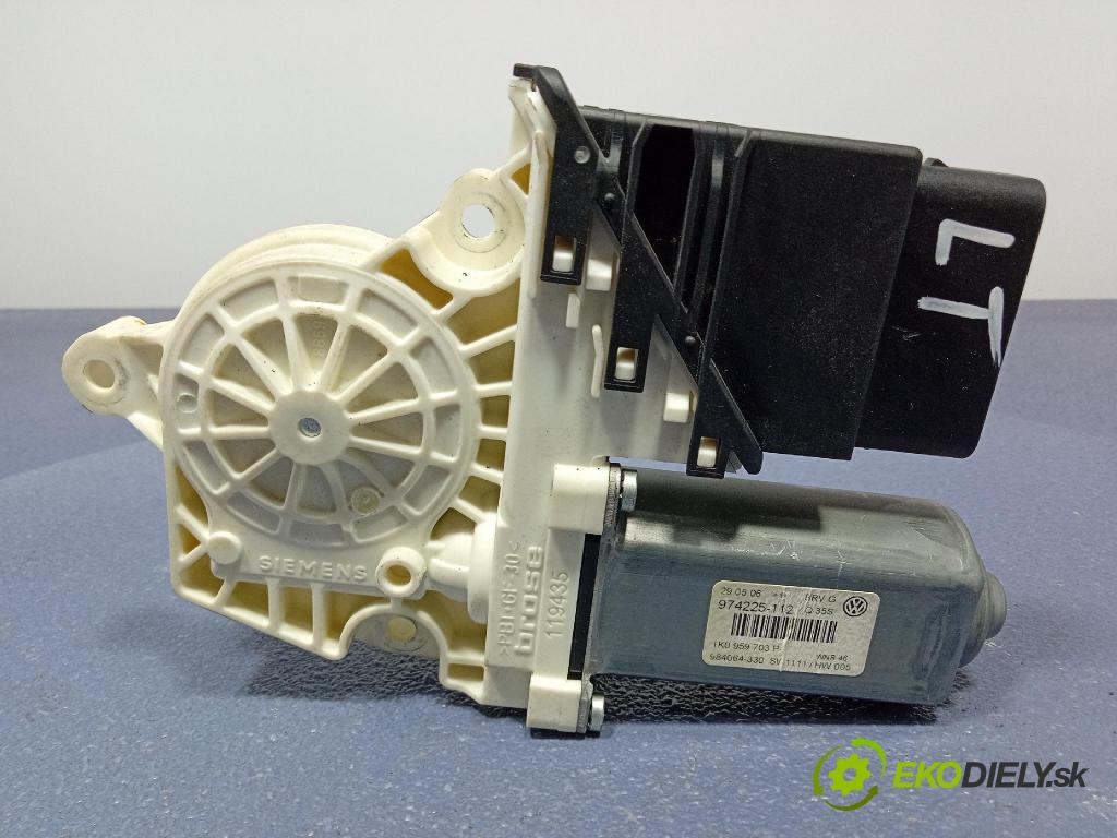 Volkswagen Passat 2006 mechanismus stahování Sklenka: Zad: Levý: 1K0959703P