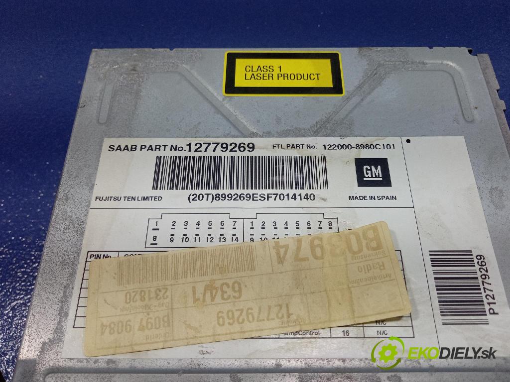 Saab 9-3 2008 Radio I Navigácia: 12779269