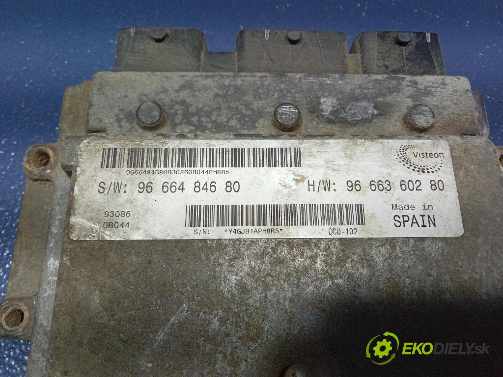 Citroen Jumper 2010 riadiaca jednotka Motor: 9666484680