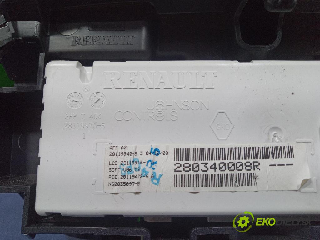 Renault Megane 2009 Zobrazit: Rádio: / GPS 280340008R