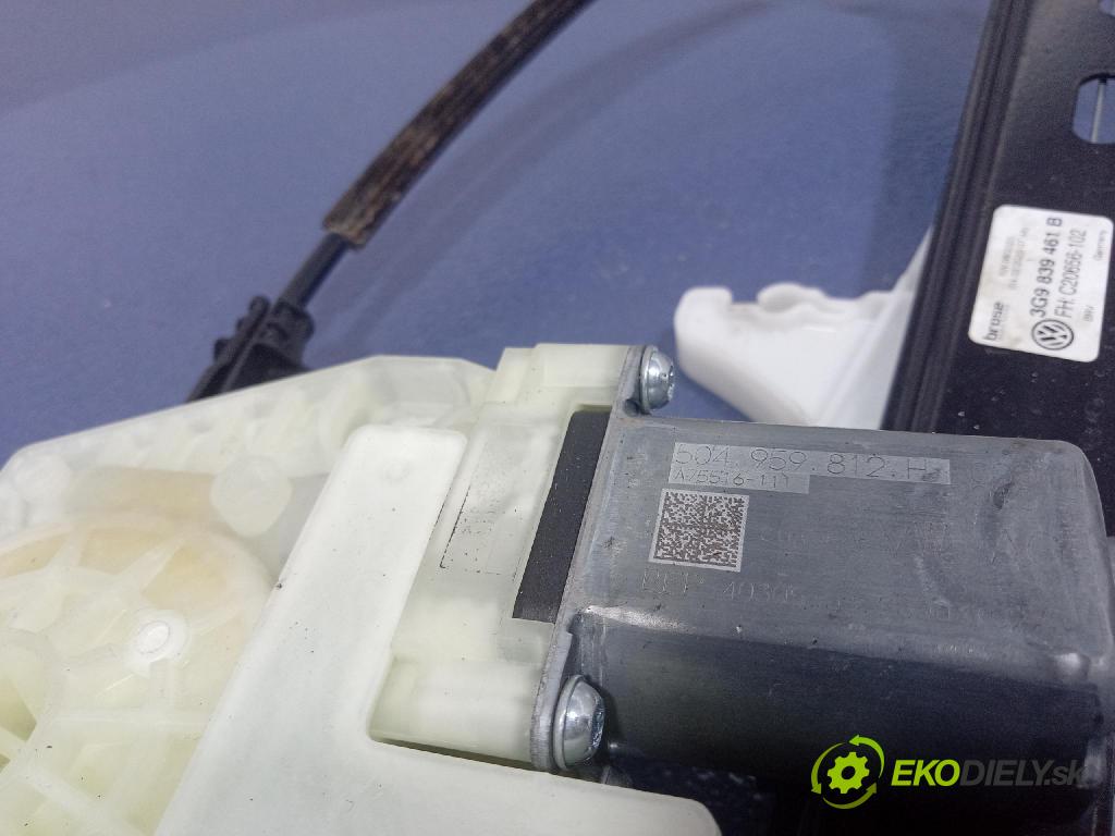 Vw Passat 2020 mechanismus stahování Sklenka: Zad: Levý: 3G9839461B