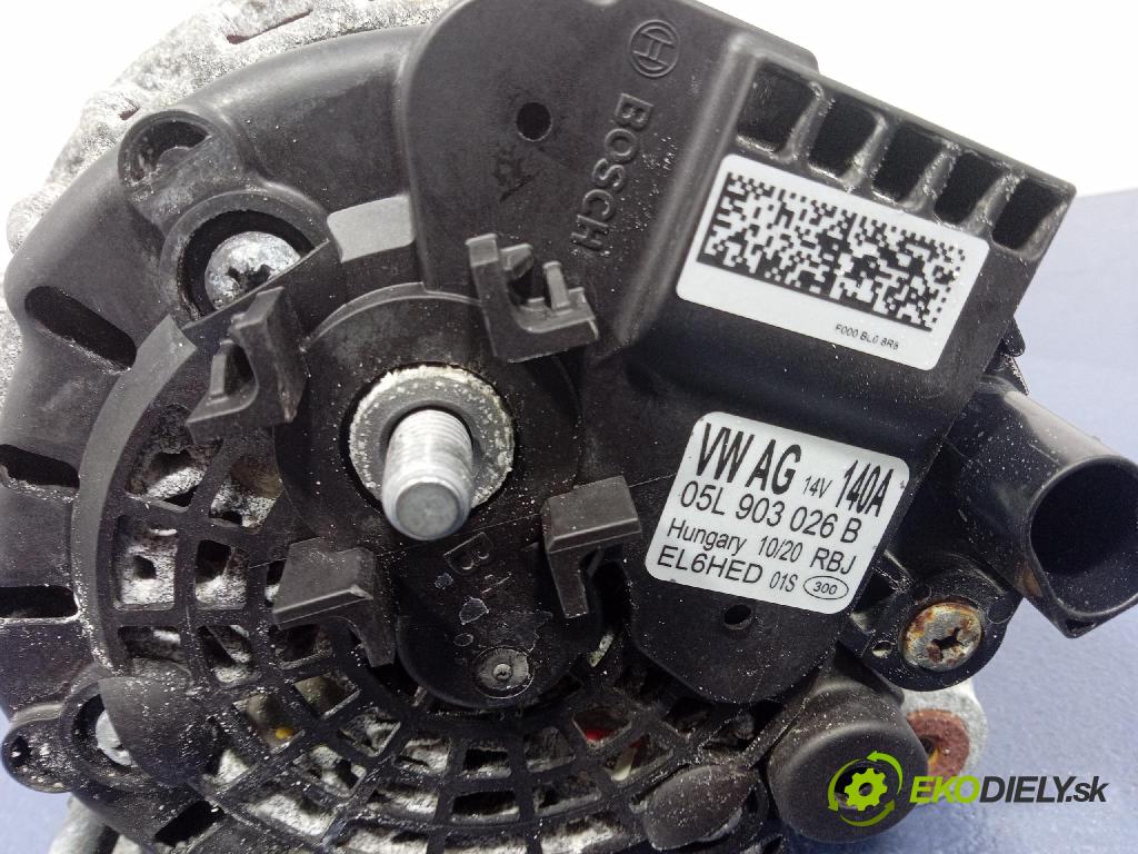 Vw Passat 2020 Alternator 05L903026B