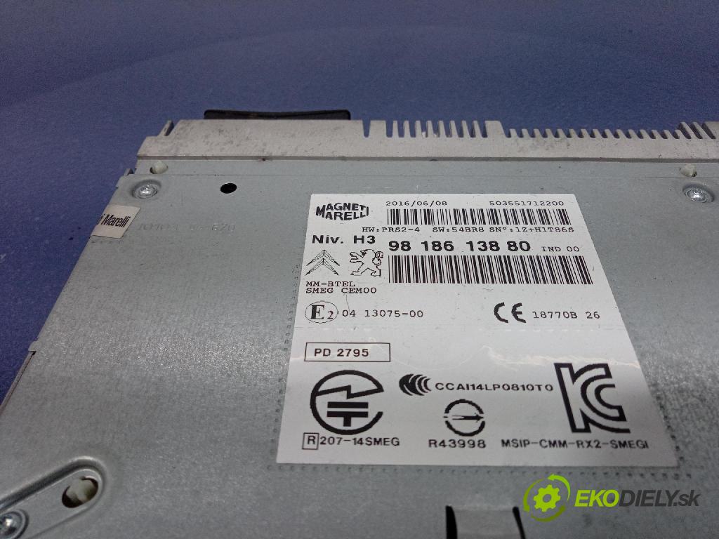 Peugeot 508 2017 Radio I Navigácia: 9818613880