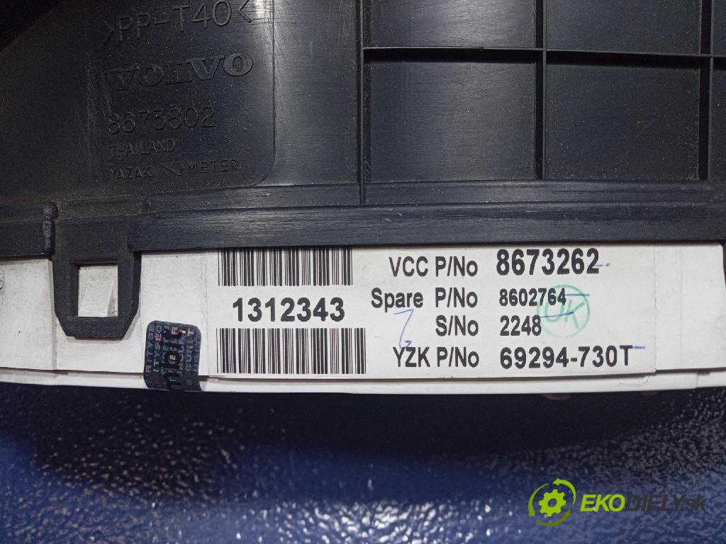 Volvo S60 2004 prístrojovka/ budíky 8673262