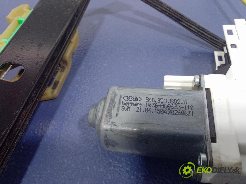 Audi A4 2015 mechanismus stahování Sklenka: před v pravo: 8K0837462E