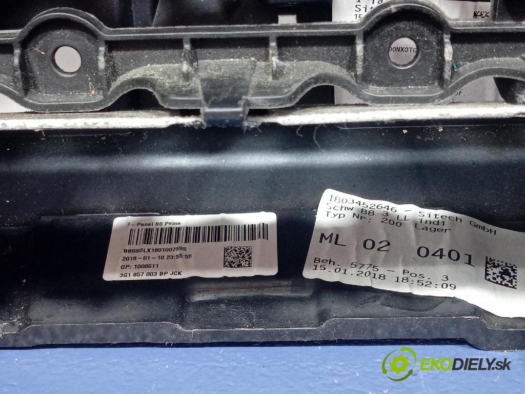 Vw Passat 2018 kokpit,pristrojová doska 3G1857003BP