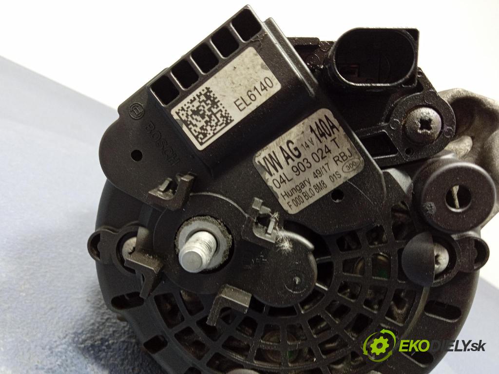 Vw Passat 2018 Alternator 04L903024T
