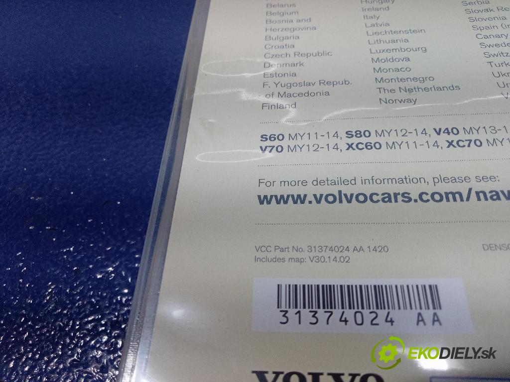 Volvo V60 2013 Radio I Navigácia: 31374024