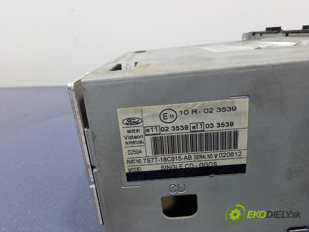 Ford Mondeo 2007 Radio I Navigácia: 7S7T18C815AB