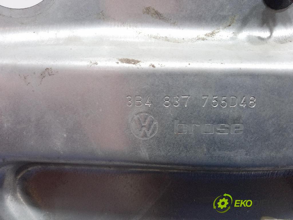 Volkswagen Passat 1.9 tdi 2001 mechanismus stahování Sklenka: před Levý: 3B4837755D48