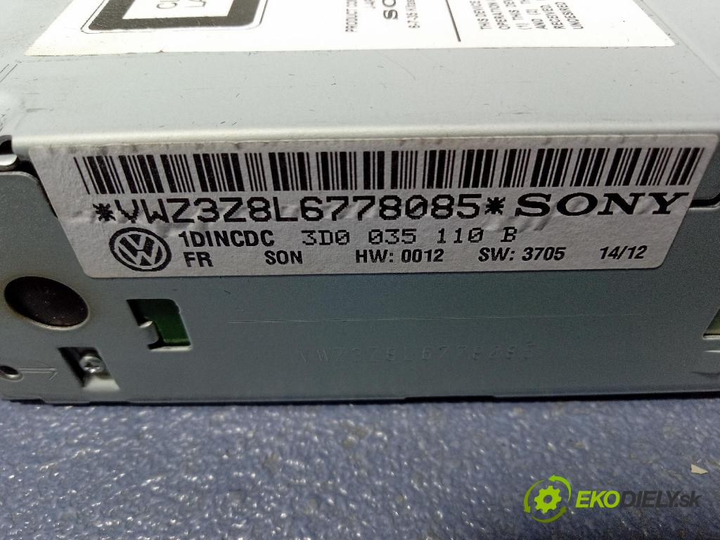 Vw Phaeton 2012 Radio I Navigácia: 3D0035110B