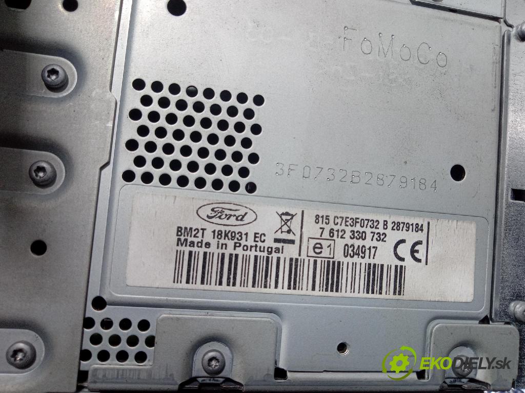 Ford S-max 2011 Radio I Navigácia: BM2T18K931EC