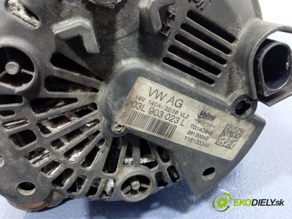 Vw Passat 2016 Alternator 03L903023L