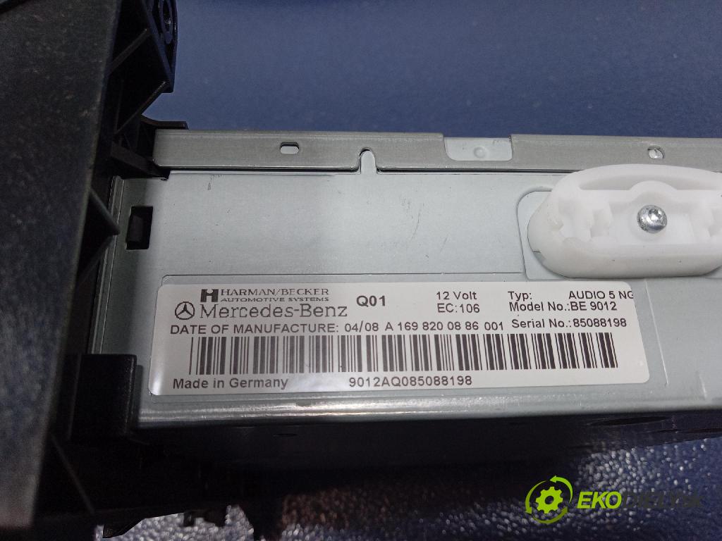 Mercedes-benz A 180 2.0 cdi 2008 Radio I Navigácia: A1698200886