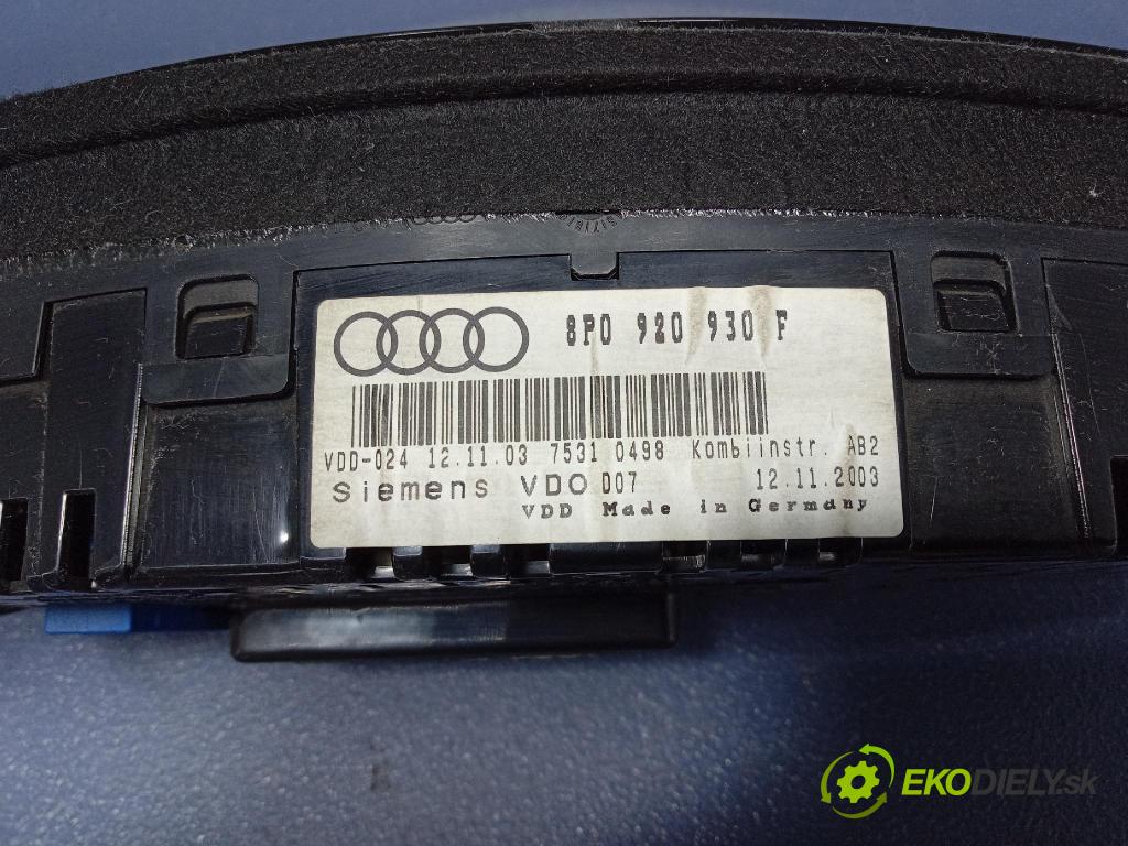 Audi A3 2004 Přístrojová deska 8P0920930F