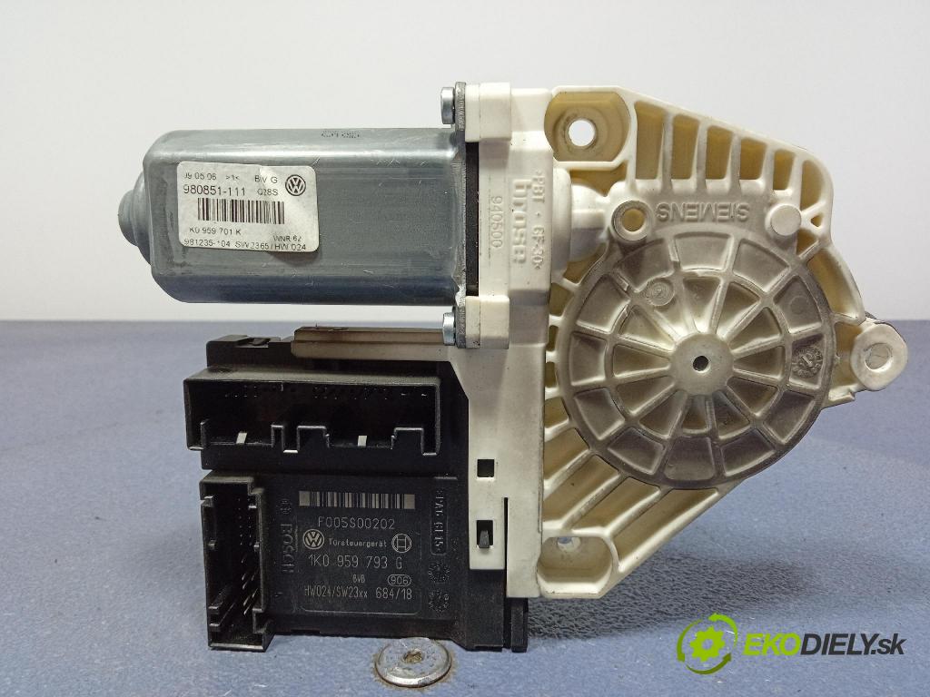 Vw Passat 2006 mechanismus stahování Sklenka: před Levý: 1K0959793G